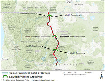 California Wildlife Migration Corridors